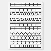 F**k This Shit-Hidden Message 144BW Modern Unusual Magneet (Voorkant)