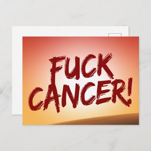 F Kanker Briefkaart (Voorkant / Achterkant)