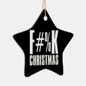 F Kerst en F U Te versierend Keramisch Ornament (Rechts)