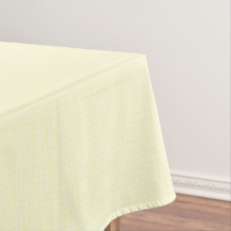 F & L Bright Yellow Gingham Tafelkleed
