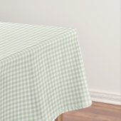 F & L Darker Green Gingham Tafelkleed (Voorbeeld)