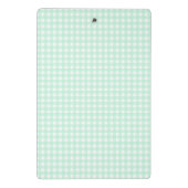 F & L Green Gingham Mini Klembord (Achterkant)