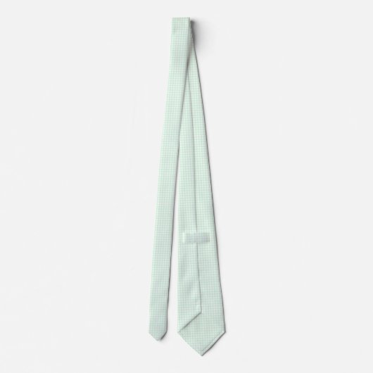 F & L Green Gingham Stropdas (Achterkant)