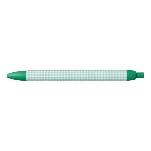 F & L Green Gingham Zwarte Inkt Pen (Voorkant)