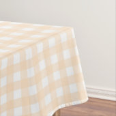 F & L Light Tan Gingham Tafelkleed (Voorbeeld)