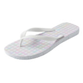 F & L Multicolor Geruit Teenslippers (Schuin)
