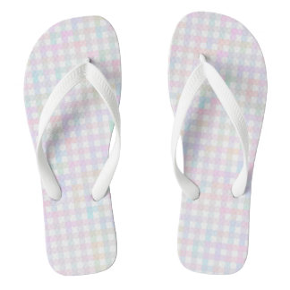 F & L Multicolor Gingham Teenslippers