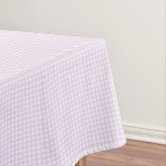 F & L Pastel Paarse Gingham Tafelkleed