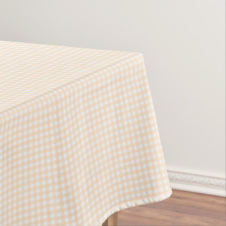 F & L Peach Gingham Tafelkleed