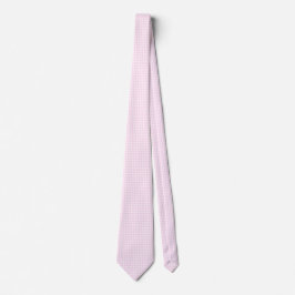F & L Pink Gingham Stropdas