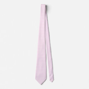 F & L Pink Gingham Stropdas