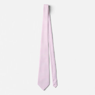 F & L Pink Gingham Stropdas