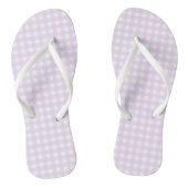 F & L Rose Gingham Paire de Tongs (Semelle)