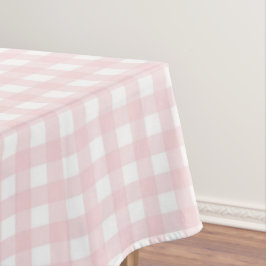 F & L Tan Gingham Tafelkleed