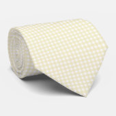 F & L Yellow Gingham Stropdas (Opgerold)