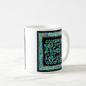 F "Masselle Blue" Aangepaste monogram Mokken (Voorkant rechts)