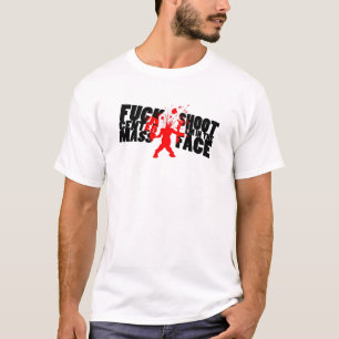F@#% middenmassa, schiet ze in het gezicht t-shirt
