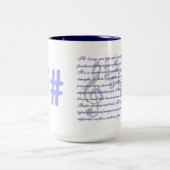 F#-mok Tweekleurige Koffiemok (Center)