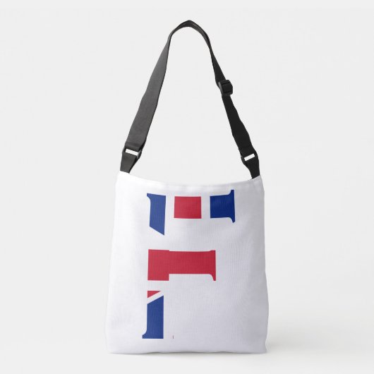 F Monogram bedekt op Union Jack Flag cbbcnt Crossbody Tas (Voorkant)