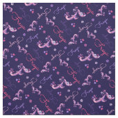 F monogramme et nom personnalisé tissu Freya (Échantillon)