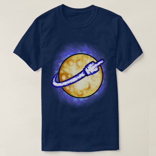 f naar de maan t-shirt (Design voorkant)