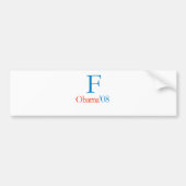 F OBAMA BUMPERSTICKER (Voorkant)