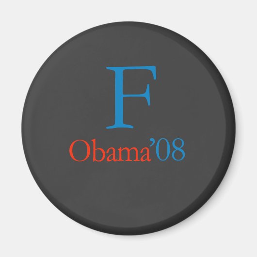 F OBAMA MAGNEET (Voorkant)