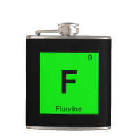 F - Periodiek tabelsymbool fluorchemie
