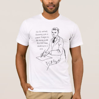 F. Scott Fitzgerald Basic Donker T-shirt