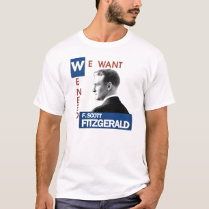 F. Scott Fitzgerald JFK-stijl T-shirt