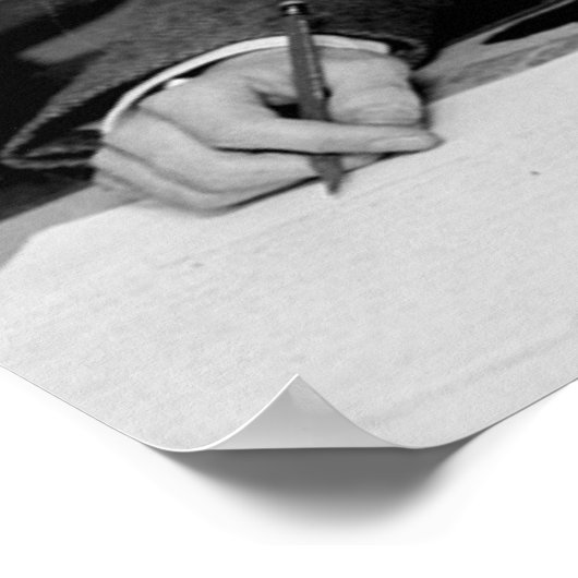 "F Scott Fitzgerald on "Good Writing" Wisdom Quote Poster (Hoek)