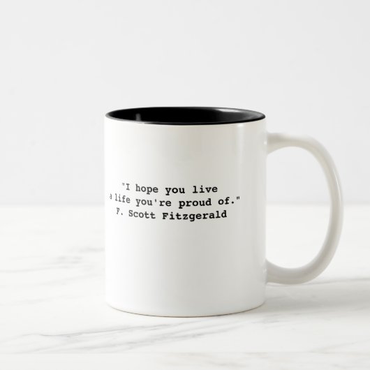 F. Scott Fitzgerald Quote Mok (Rechts)