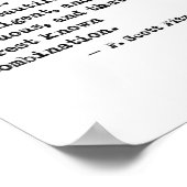 F Scott Fitzgerald Quote Poster (Hoek)