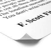 F Scott Fitzgerald Quotes Poster (Hoek)