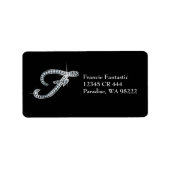 F Script "Diamond Bling"-label Etiket (Voorkant)