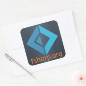 F# Software Foundation-Stickers Vierkante Sticker (Envelop)