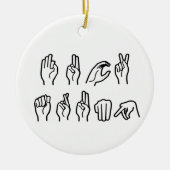 F TRUMP (GEBARENTAAL) KERAMISCH ORNAMENT (Voorkant)