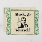 F U Musk-Briefkaart Briefkaart (Voorkant / Achterkant)