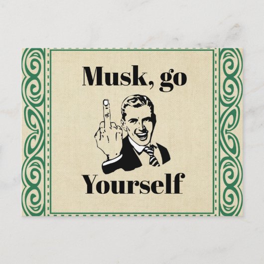 F U Musk-Briefkaart Briefkaart (Voorkant)