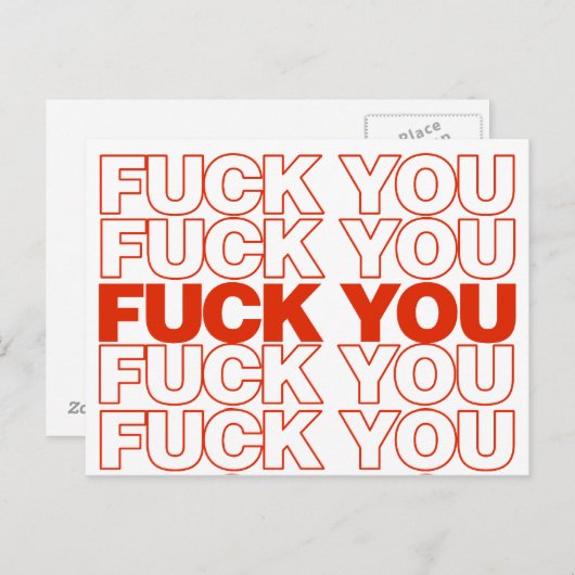 F U parodieert Briefkaart (Voorkant / Achterkant)