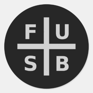 F.U.S.B. RONDE STICKER