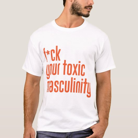 F UW TOXISCHE MASC - WIT EN SINAASAPPEL T-SHIRT (Voorkant)