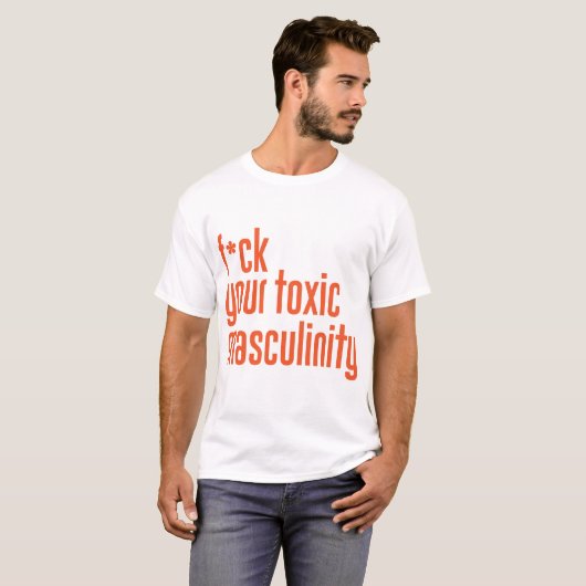 F UW TOXISCHE MASC - WIT EN SINAASAPPEL T-SHIRT (Voorkant volledig)
