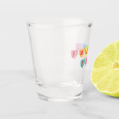 F VALENTIJNSDAG - Snoepjes harten banner Shot Glas (Links)