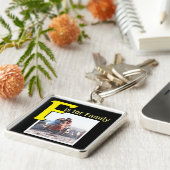 F voor Familie Sleutelhanger (Zijkant)