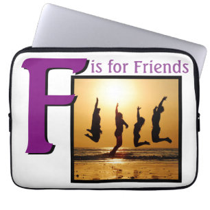 F voor vrienden laptop sleeve