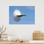 FA-18 Hornet Breaking Sound Barrier Poster (Keuken)