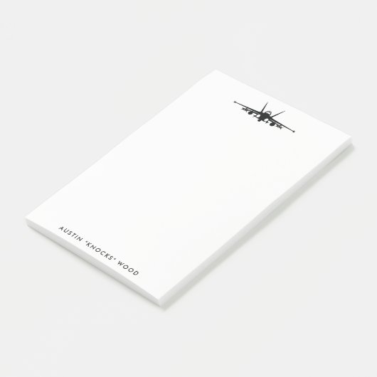 FA-18C Hornet Personaliseer Post-It Note Pad (Schuin)
