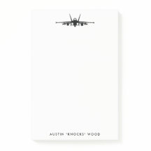 FA-18C Hornet Personaliseer Post-It Note Pad