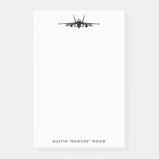 FA-18C Hornet Personnalisez le bloc-notes post-it (Devant)